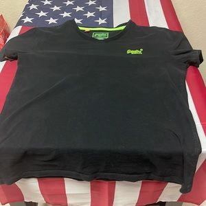 Super dry mens medium/small BLACK V NECK T-shirt